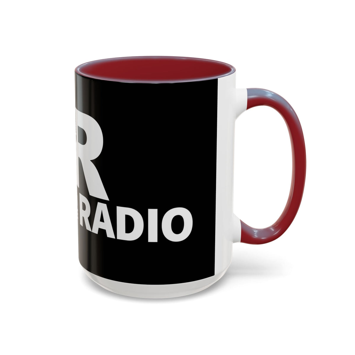 Accent Coffee Mug — 'Reese on the Radio' Retro Microphone Logo