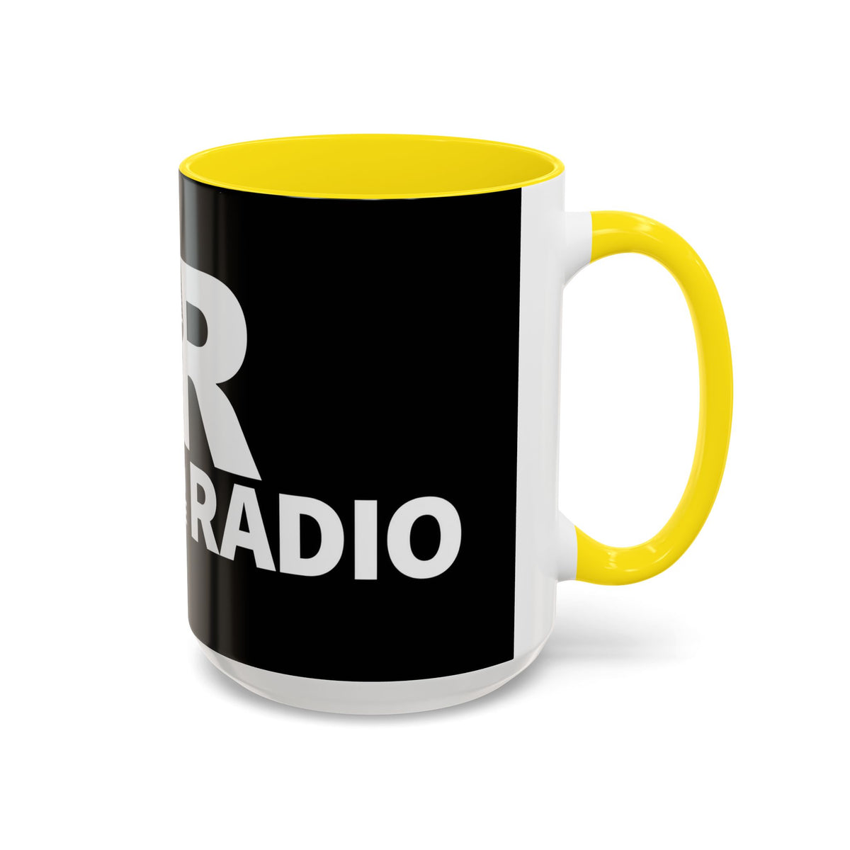 Accent Coffee Mug — 'Reese on the Radio' Retro Microphone Logo