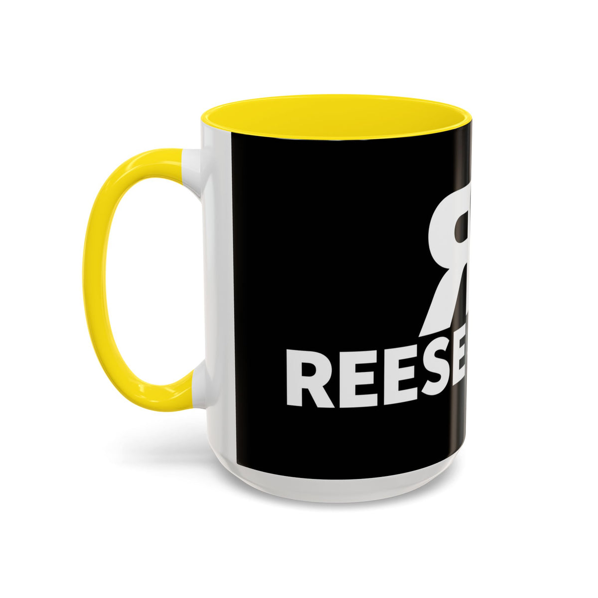 Accent Coffee Mug — 'Reese on the Radio' Retro Microphone Logo
