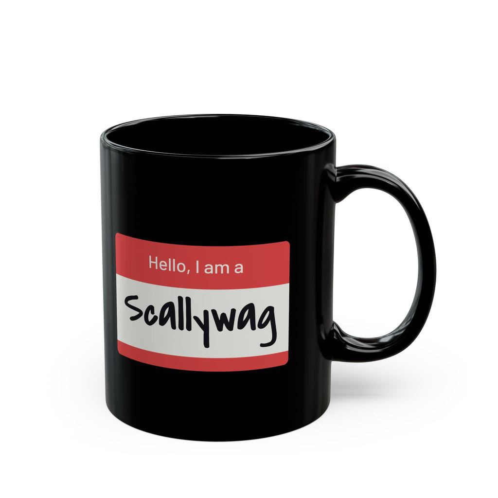 Scallywag Nametag Mug - Black