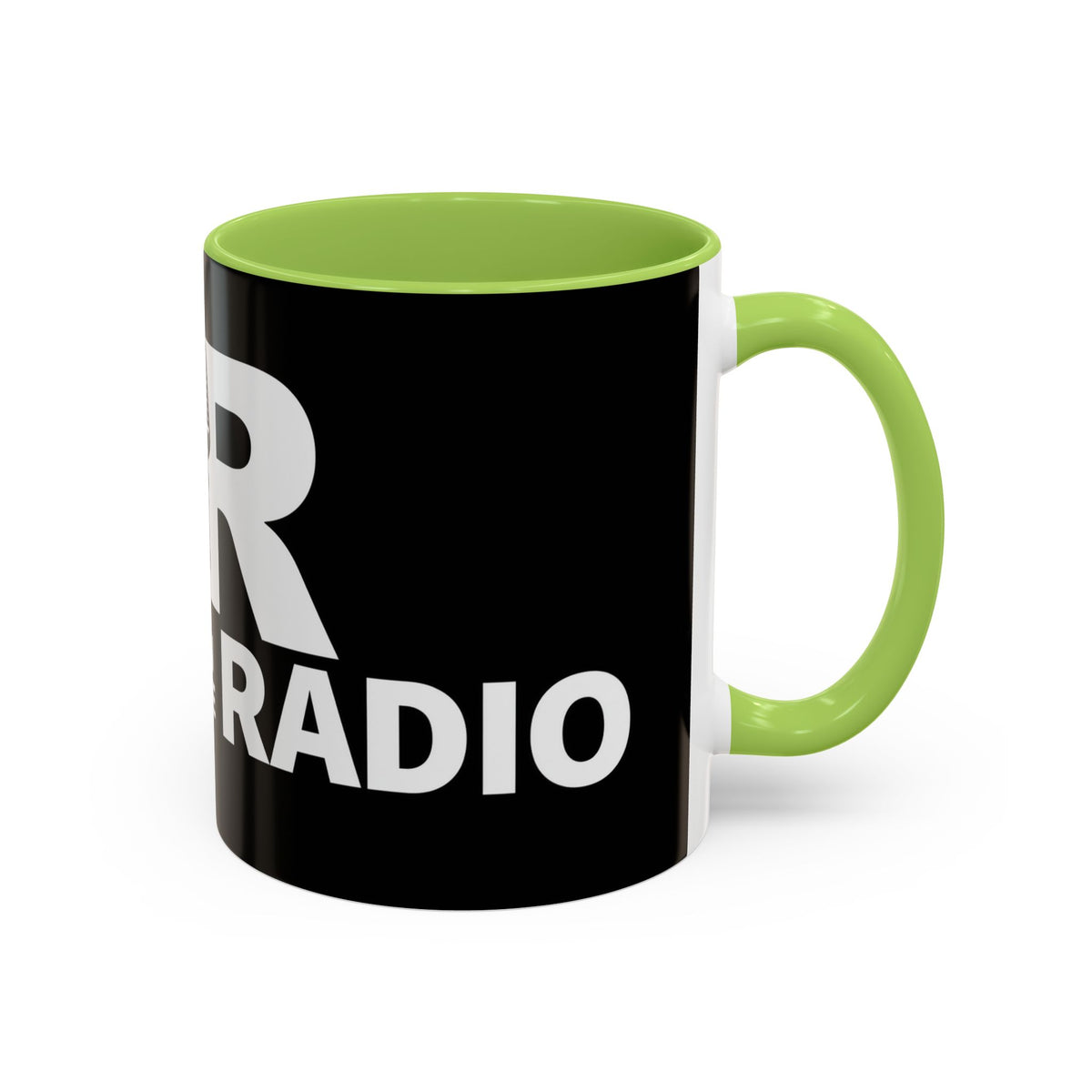 Accent Coffee Mug — 'Reese on the Radio' Retro Microphone Logo