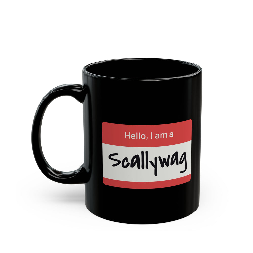 Scallywag Nametag Mug - Black