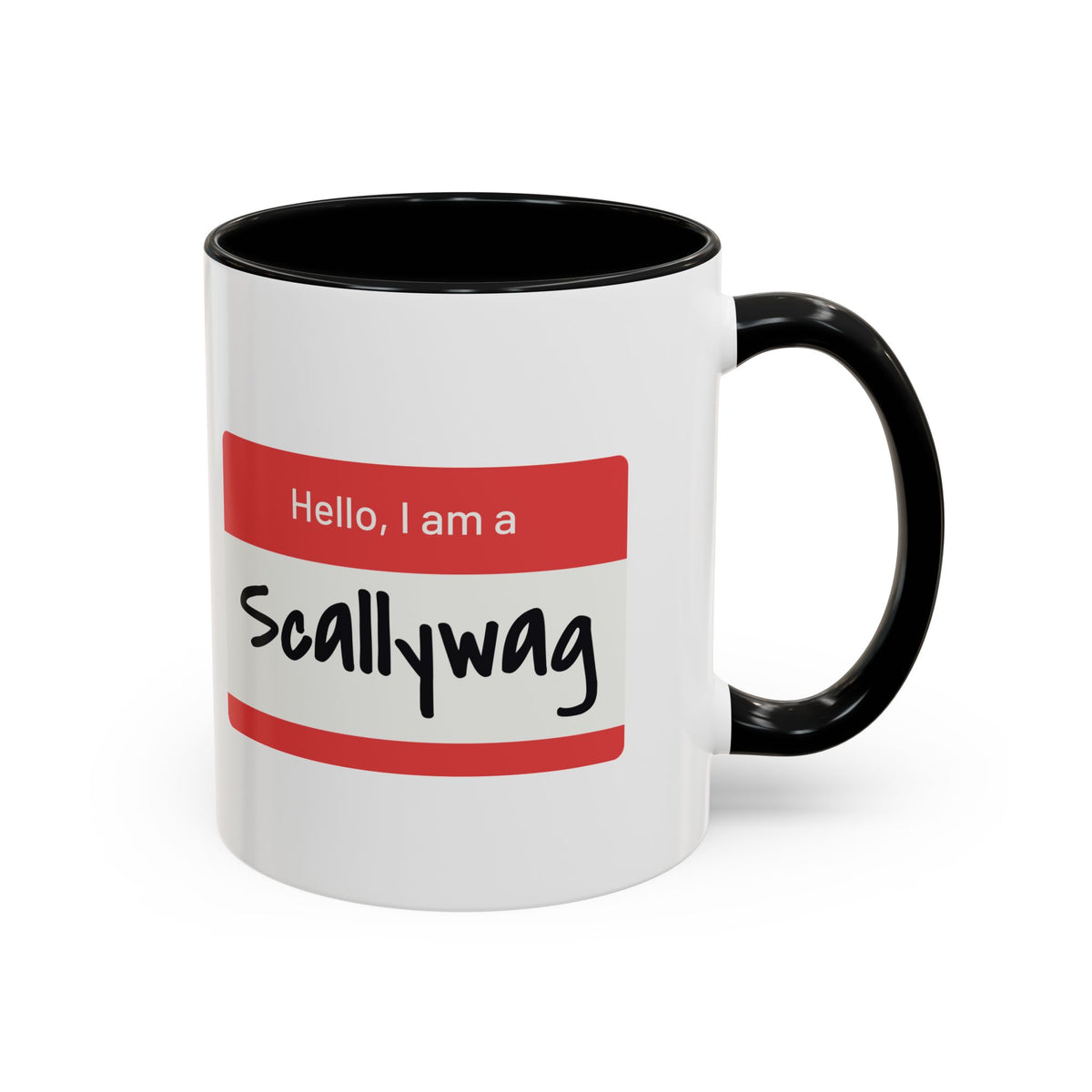 Scallywag Nametag Accent Mug