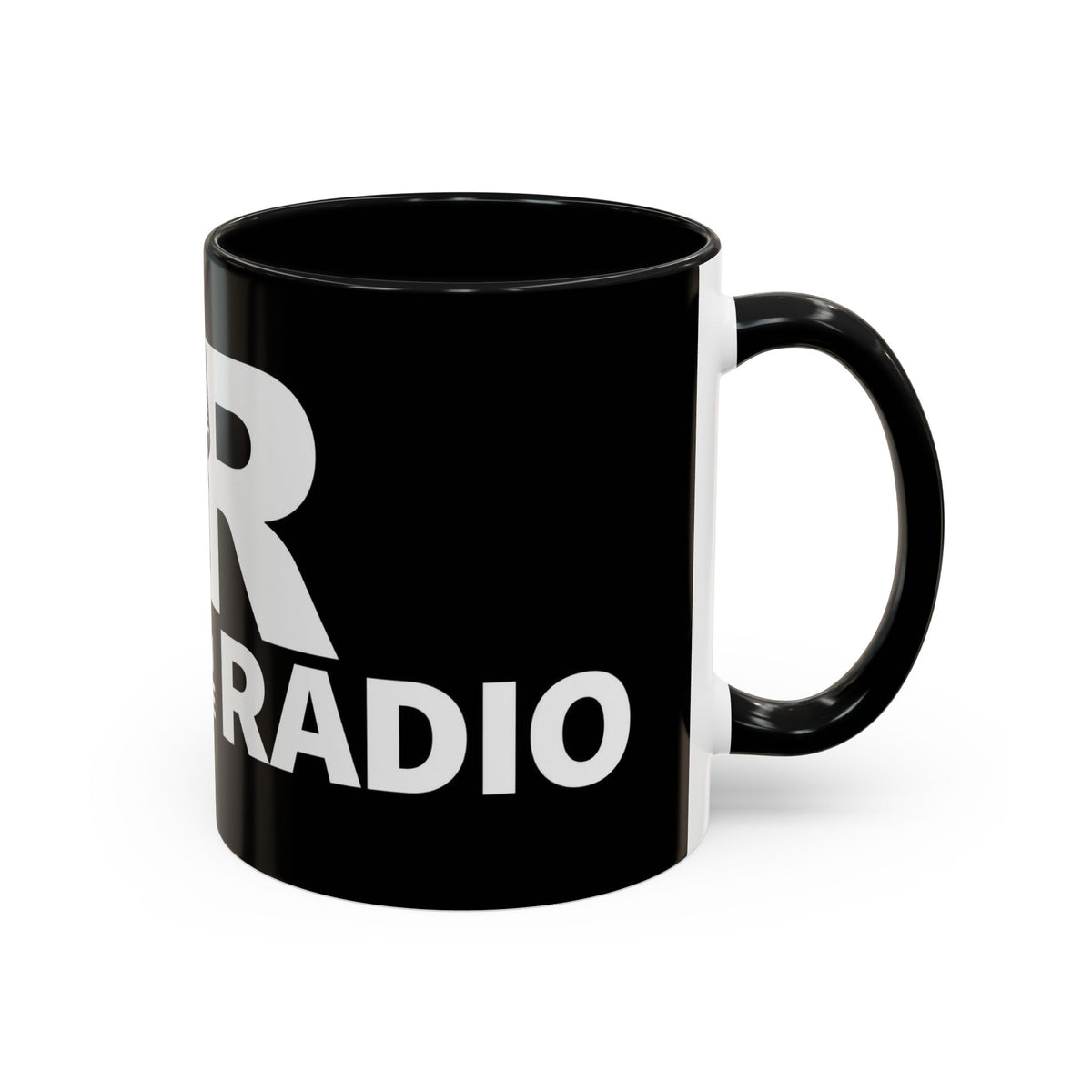 Accent Coffee Mug — 'Reese on the Radio' Retro Microphone Logo
