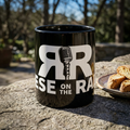 Accent Coffee Mug — 'Reese on the Radio' Retro Microphone Logo