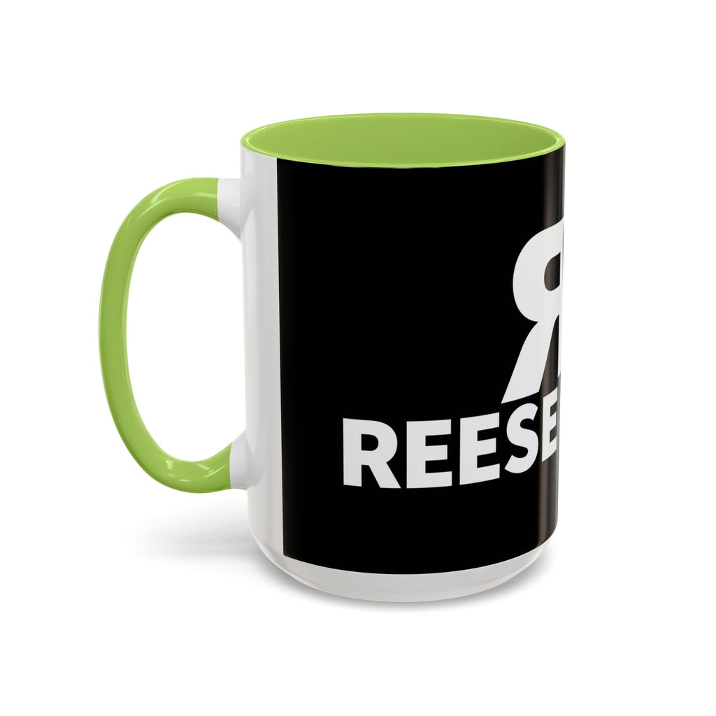 Accent Coffee Mug — 'Reese on the Radio' Retro Microphone Logo