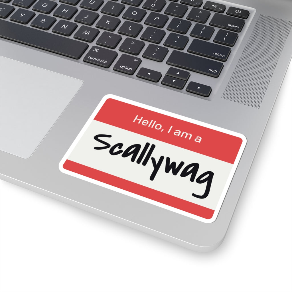 Scallywag Nametag Sticker