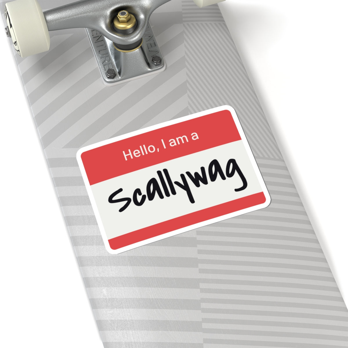 Scallywag Nametag Sticker