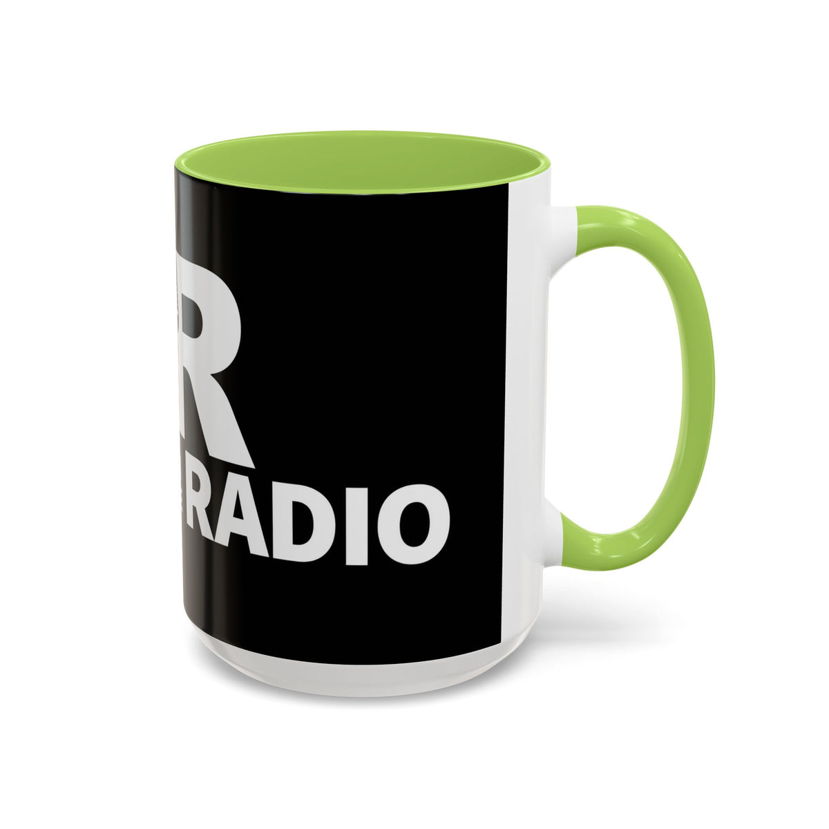 Accent Coffee Mug — 'Reese on the Radio' Retro Microphone Logo