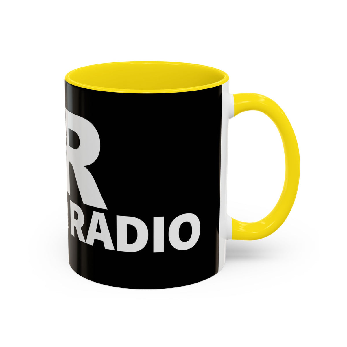 Accent Coffee Mug — 'Reese on the Radio' Retro Microphone Logo