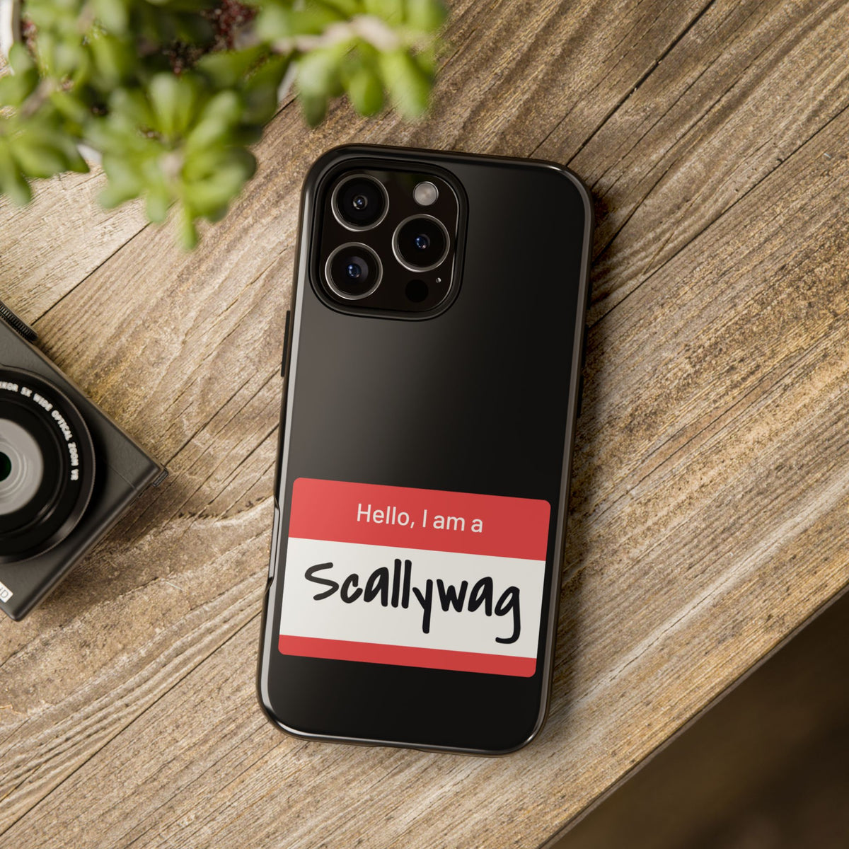 Scallywag Nametag Phone Case