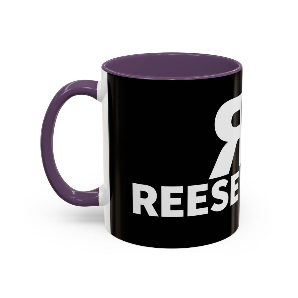 Accent Coffee Mug — 'Reese on the Radio' Retro Microphone Logo