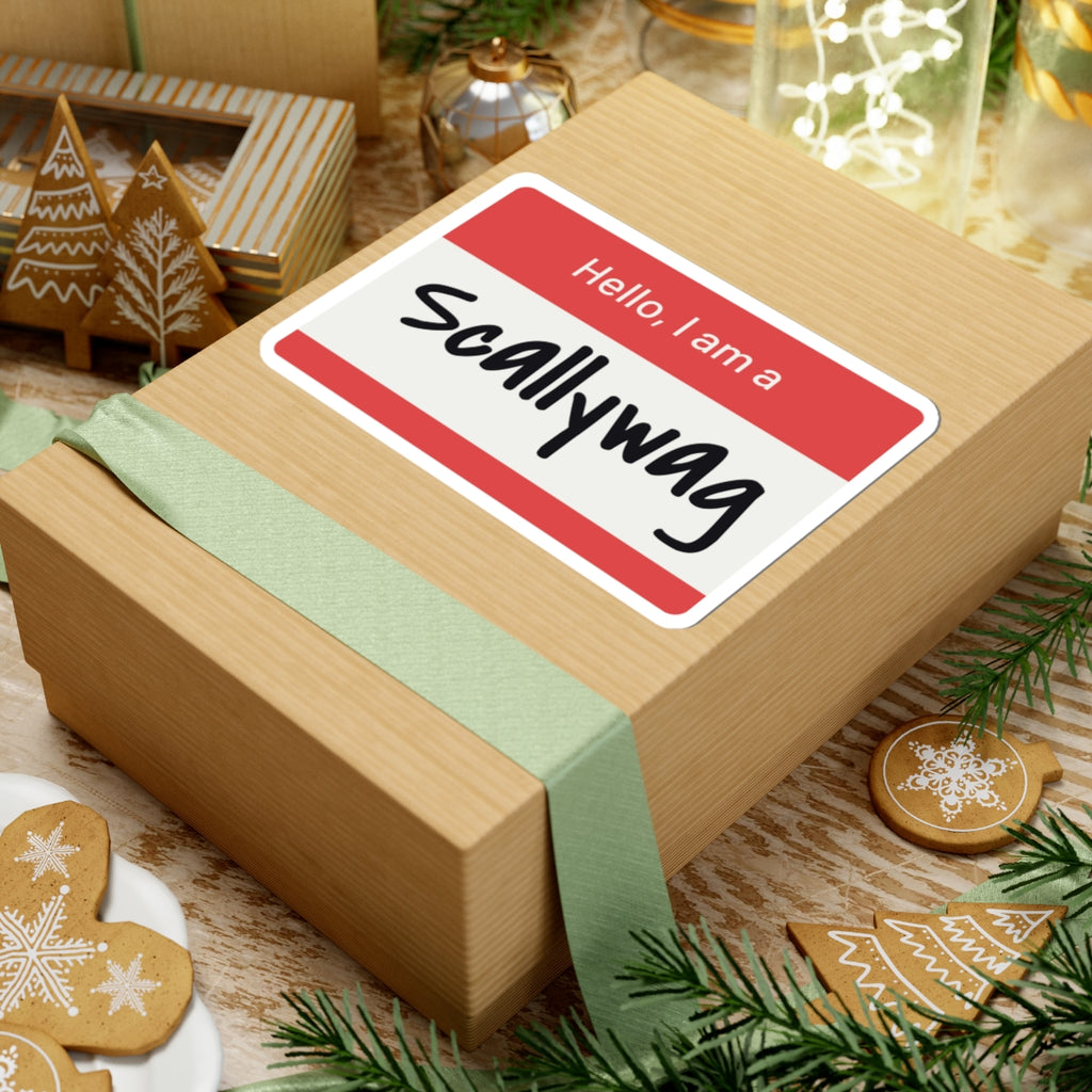 Scallywag Nametag Sticker