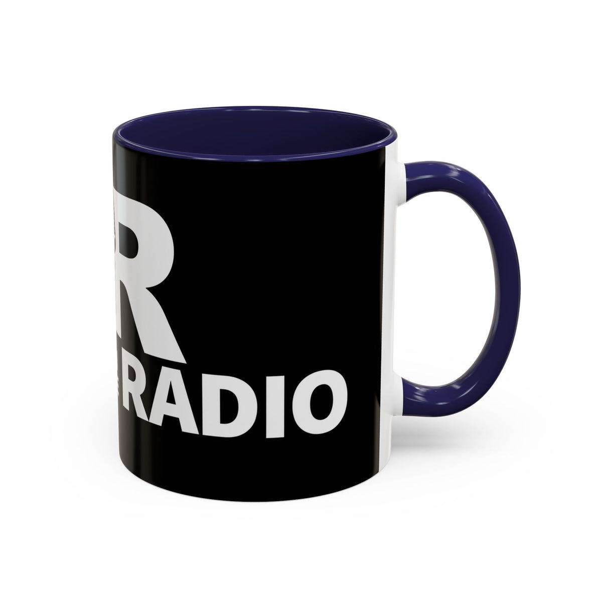 Accent Coffee Mug — 'Reese on the Radio' Retro Microphone Logo