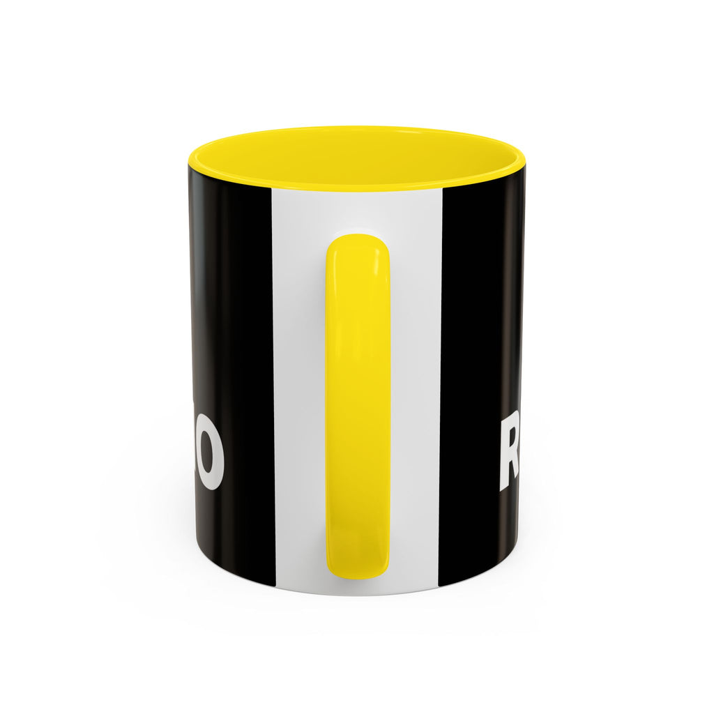 Accent Coffee Mug — 'Reese on the Radio' Retro Microphone Logo