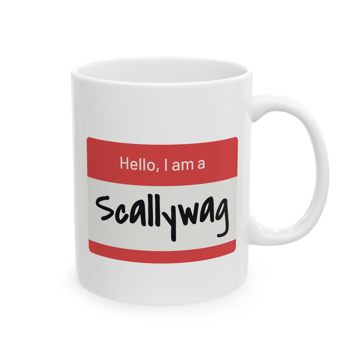 Scallywag Nametag Mug