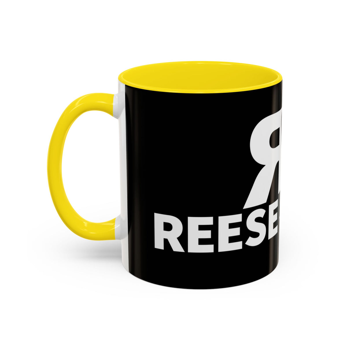 Accent Coffee Mug — 'Reese on the Radio' Retro Microphone Logo