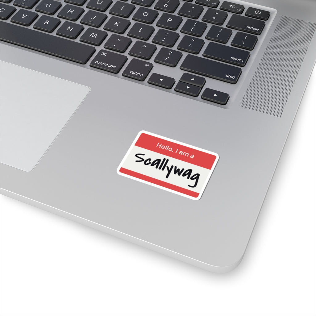 Scallywag Nametag Sticker